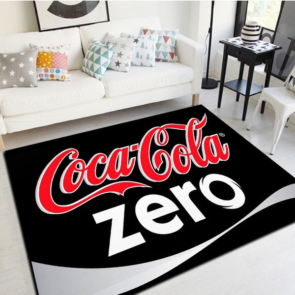 Coca-Cola Insprired Rug, Living Room Carpet, Floor Mat Home Decor