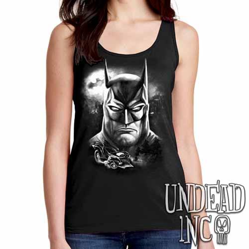 Batman – Ladies Singlet Tank Black Grey