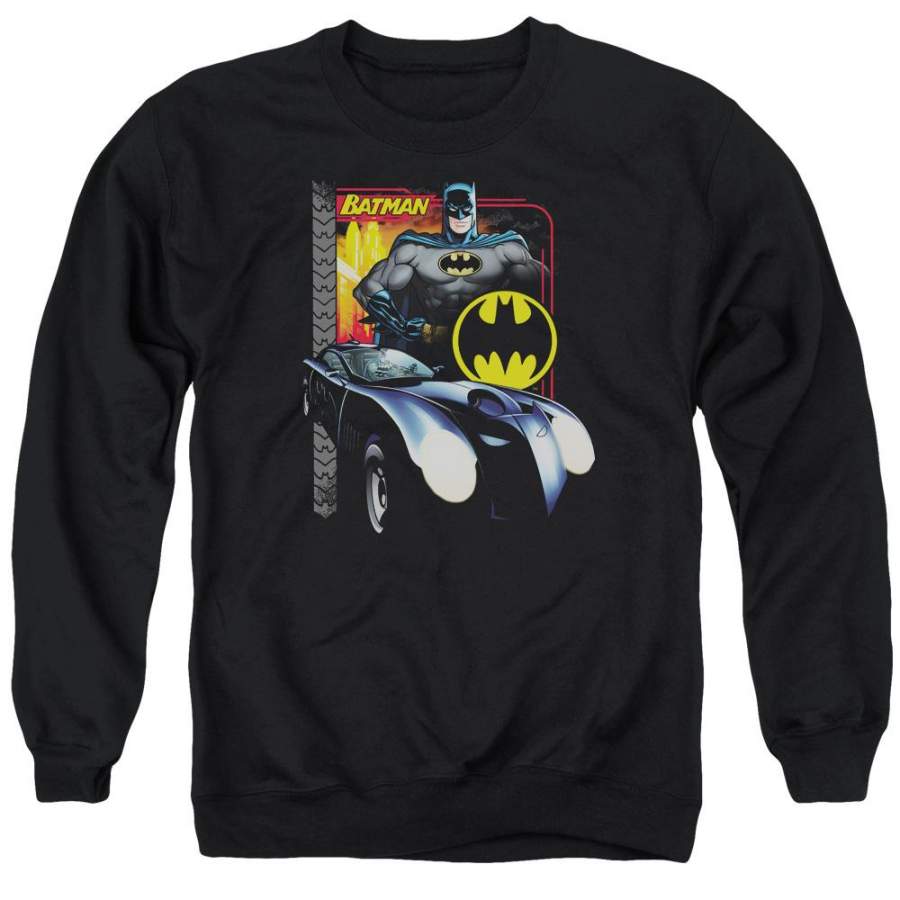 Batman – Bat Racing Adult Crewneck Sweatshirt