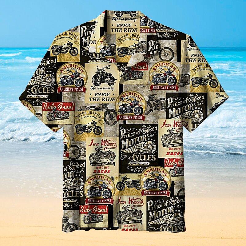 Motorcycle Hawaii Shirt For Men Women Ha37086