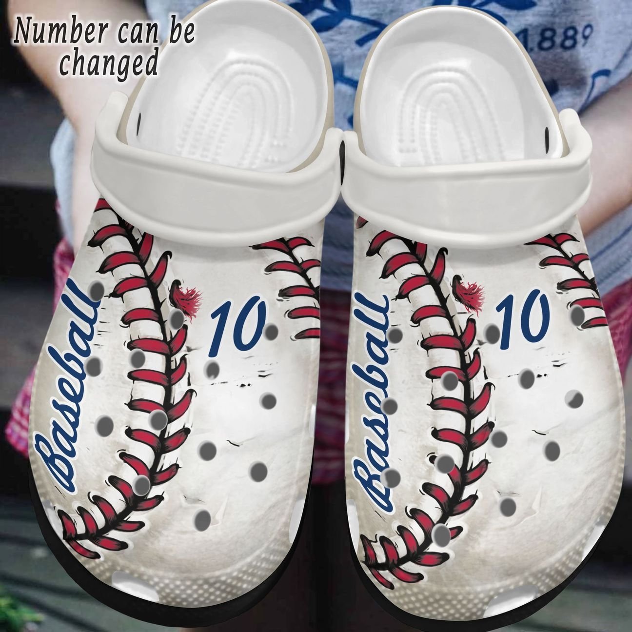 Baseball Personalized Clog, Custom Name, Text, Color, Number Fashion Style For Women, Men, Kid, Print 3D Baseball Lover