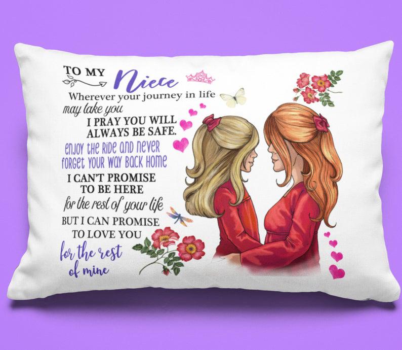 Aunt Niece Pillowcase Gift Pillow Case Home Decor For Birthday Anniversary Wedding Christmas