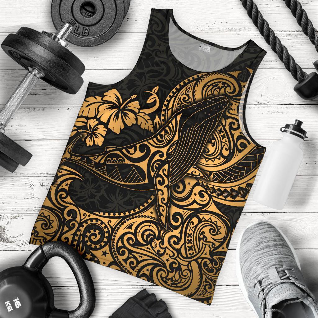 Polynesian Hawaii Men’S Tank Top – Polynesian Golden Humpback Whale