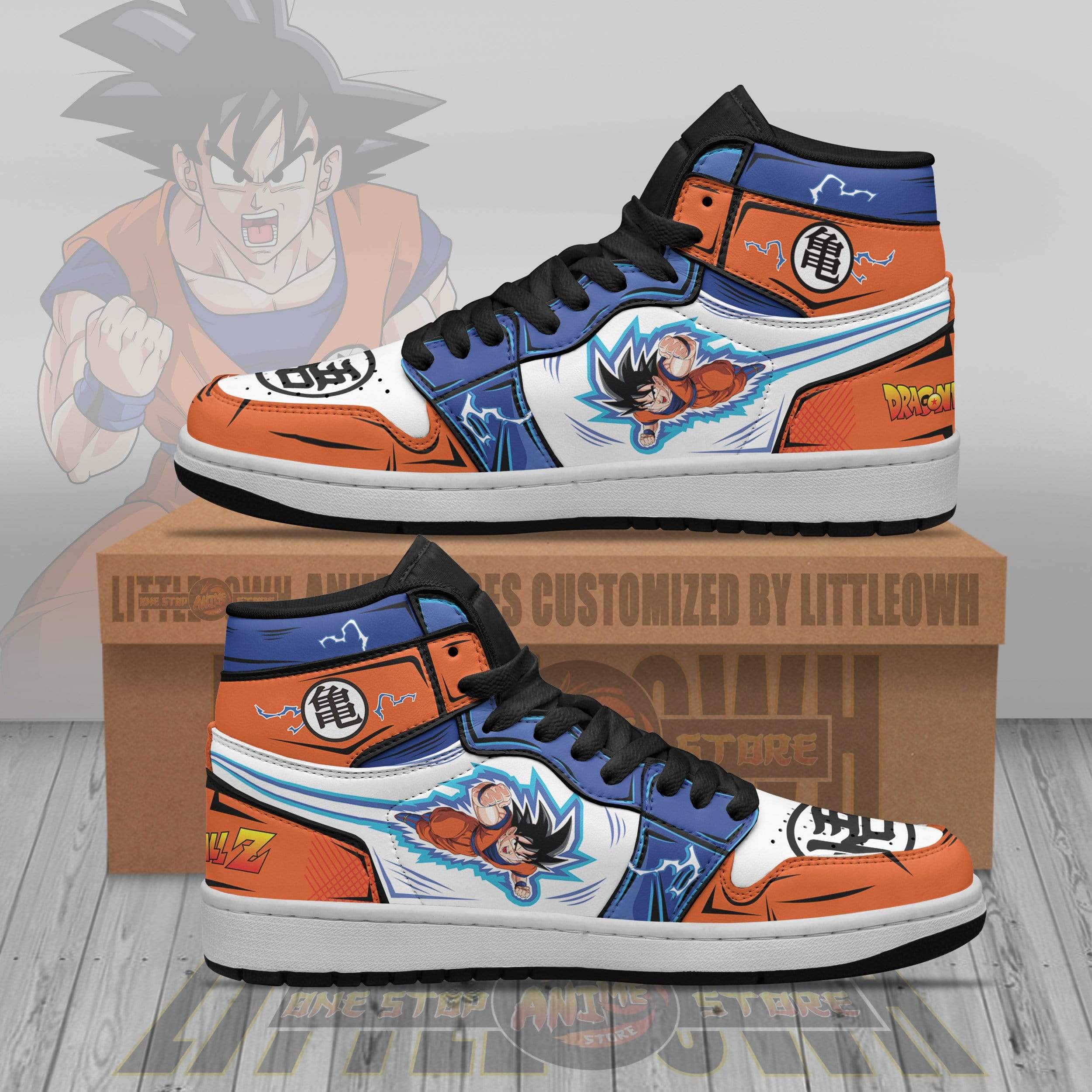 Son Goku Shoes Custom Dragon Ball Z Anime Jd Sneakers