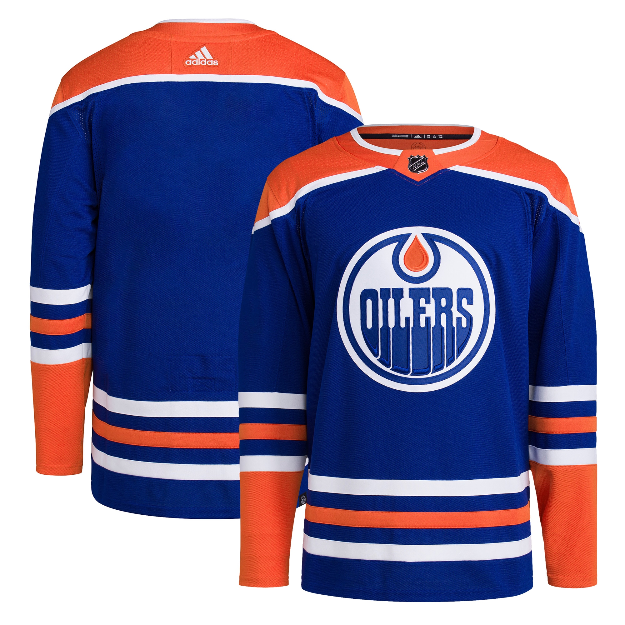 Edmonton Oilers Home Primegreen Authentic Blank Jersey – Royal