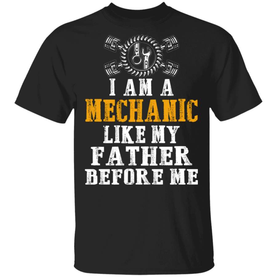 Mechanic Like My Father Before Me Father’s Day Tshirt