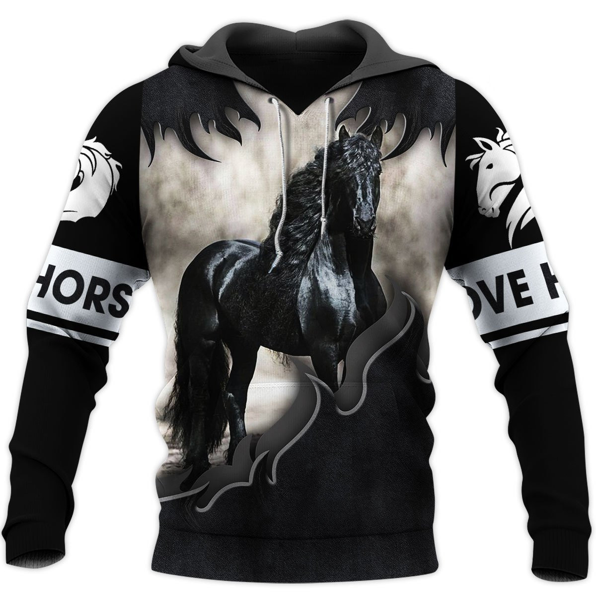 Love Horse 3D All Over Printed Shirts For Men And Women Tt130416