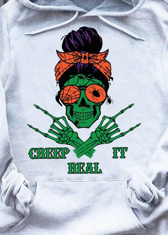 Skull Creep It Real Standard Hoodie