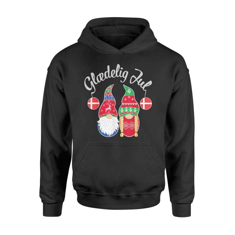 Glaedelig Jul Danish Merry Christmas Denmark Nisse T-Shirt – Standard Hoodie