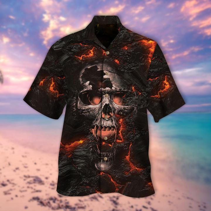 Lava Screaming Skull Halloween Hawaii Shirt For Men Women Adult Ha24949