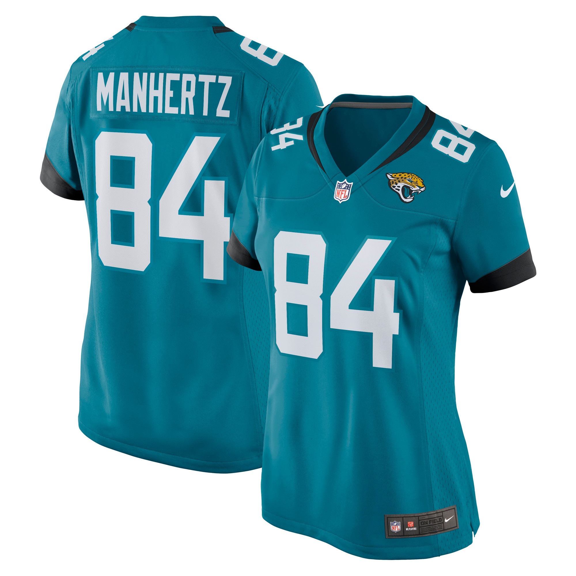 Chris Manhertz Jacksonville Jaguars Womens Game Jersey – Teal NFL