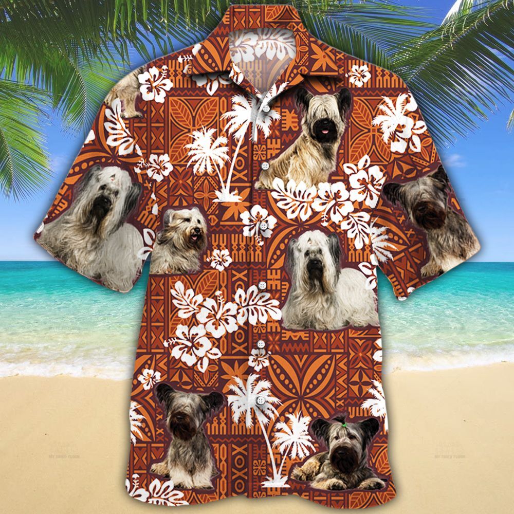 Skye Terrier Dog Lovers Red Tribal Hawaii Shirt Ha56271