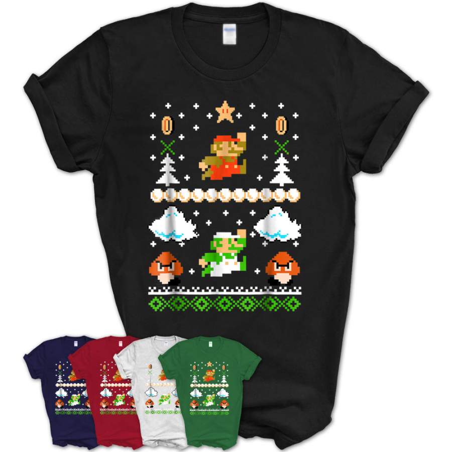 Super Mario Mario Goomba Ugly Christmas Sweater T-Shirt – Teezou Store