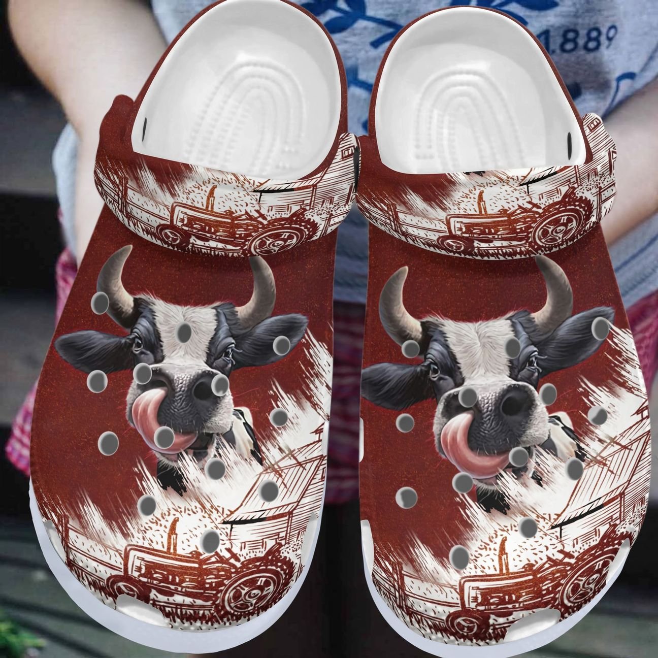 Cow Personalized Clog, Custom Name, Text, Color, Number Fashion Style For Women, Men, Kid, Print 3D Cows In My Farm