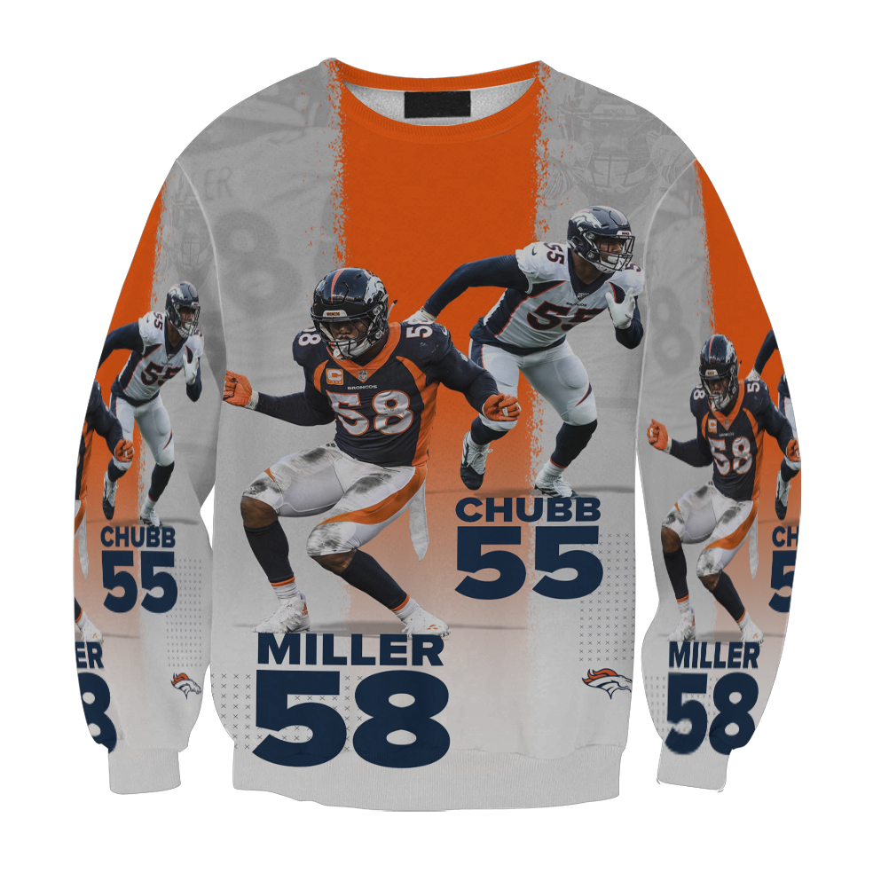 Denver Broncos Chubb X Miller Gift For Fan 3D Full Printing Sweatshirt