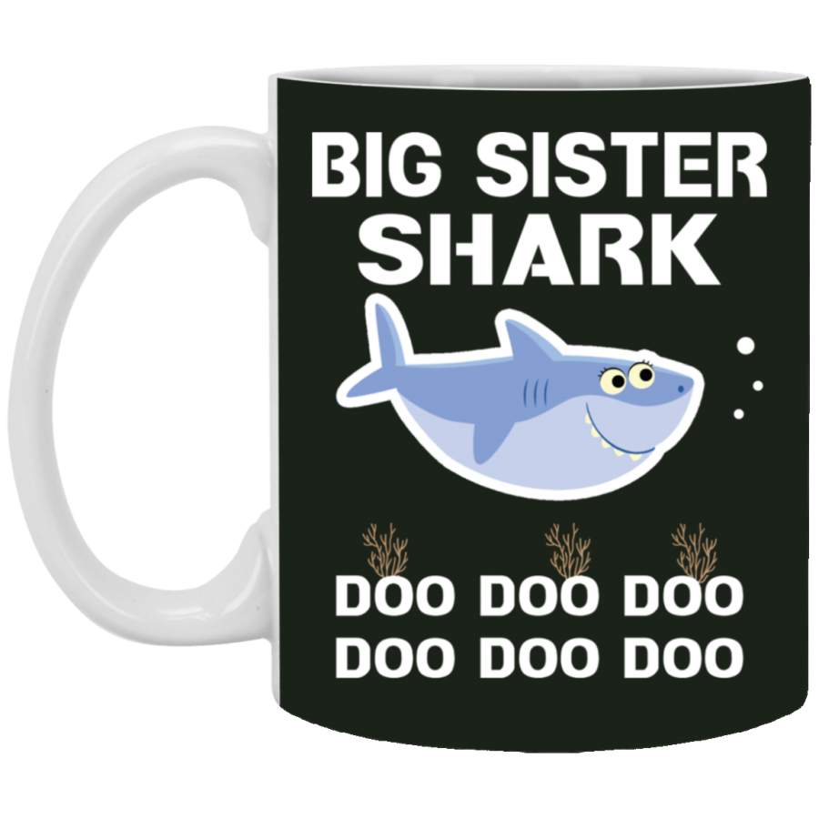 Big Sister Shark Doo Doo Shirt For Matching Family Mug