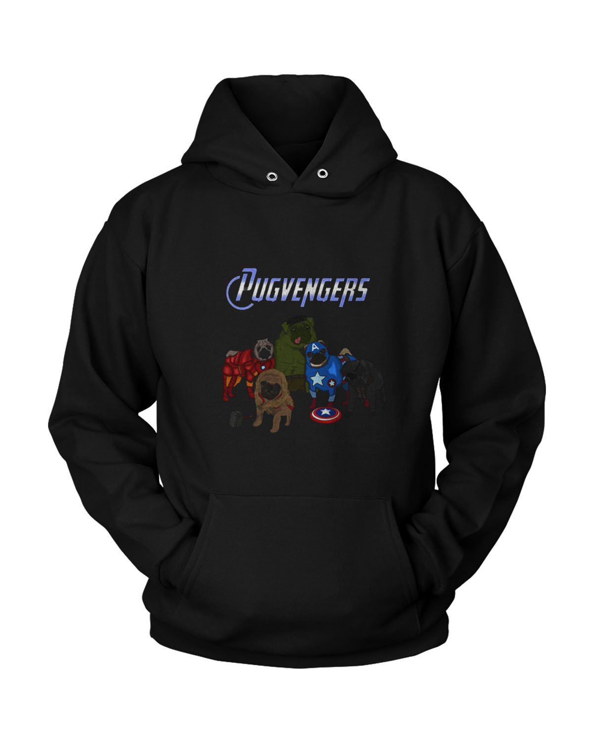 The Pugvengers Unisex Hoodie