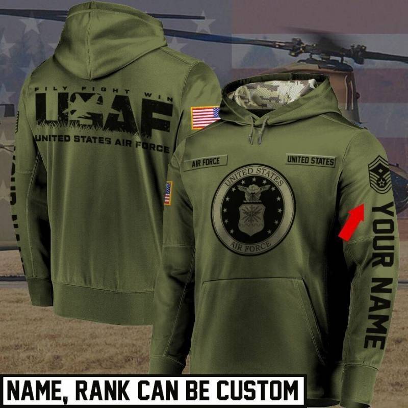 United States Air Force Pullover Hoodie Customize 8