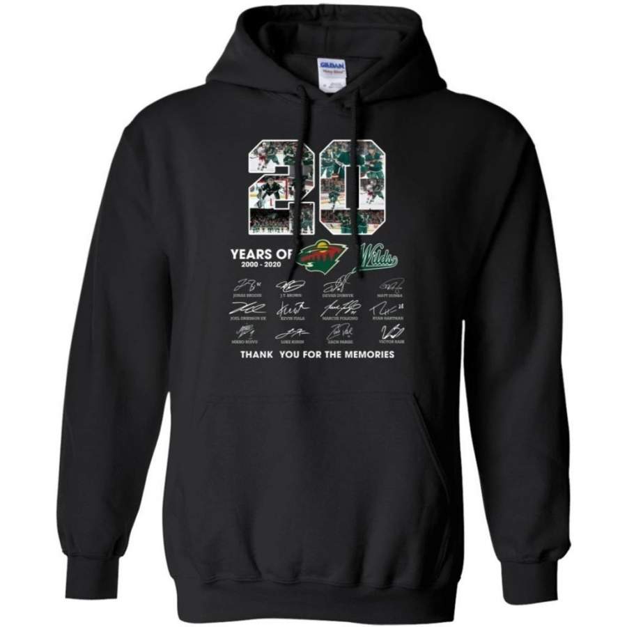 Minnesota Wild 20th Anniversary Hockey Hoodie Fan Gift Idea PT06