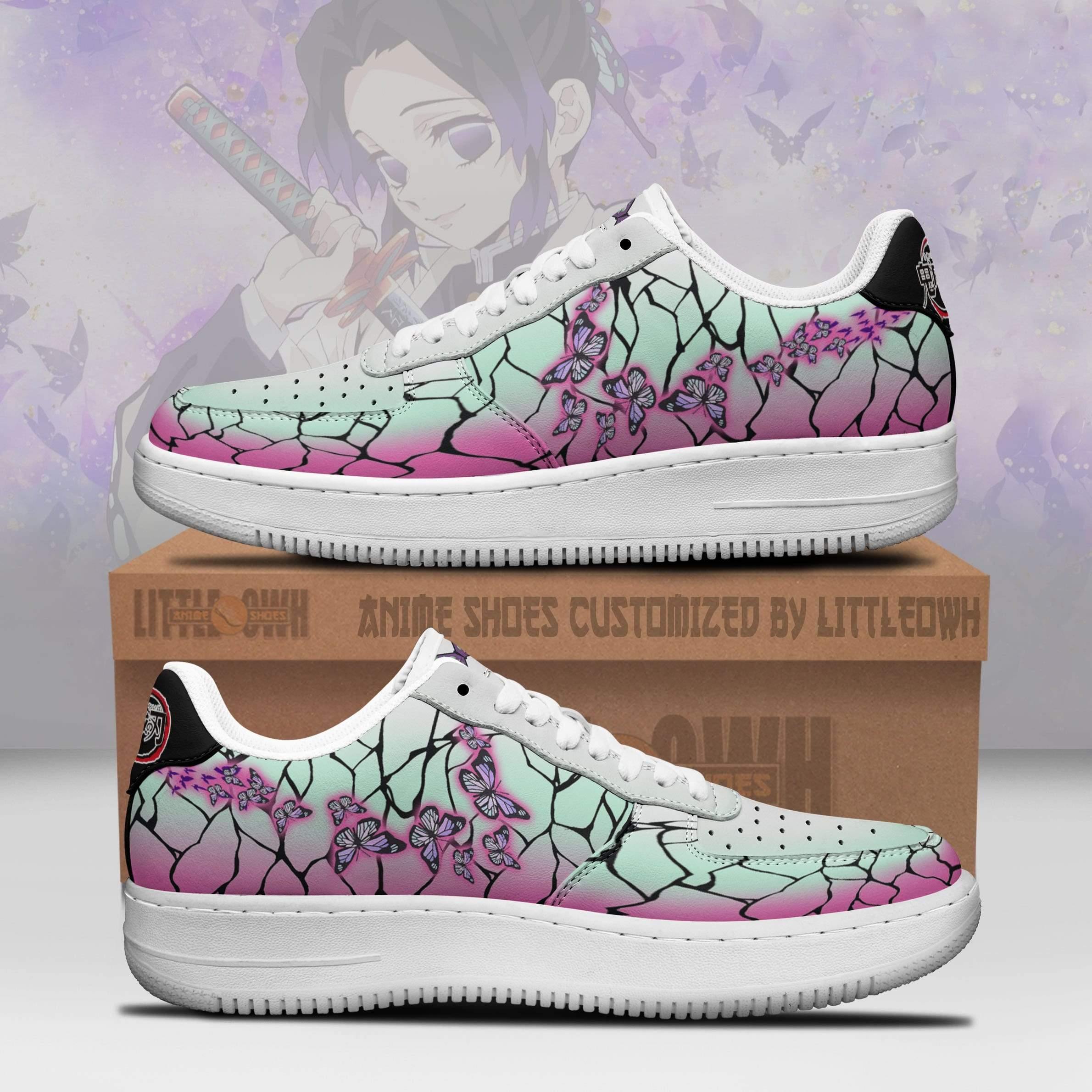 Kochou Shinobu Anime Sneakers Custom Insect Breathing Demon Slayer Anime Shoes