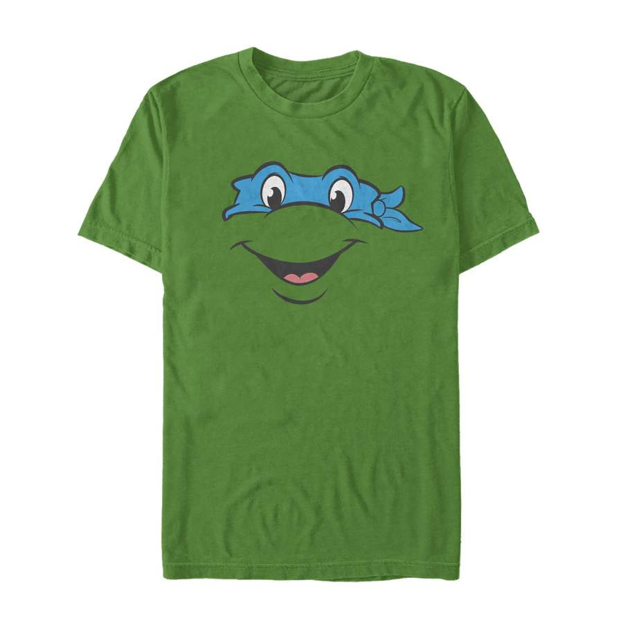 Teenage Mutant Ninja Turtles Men’s Leonardo Face  T Shirt