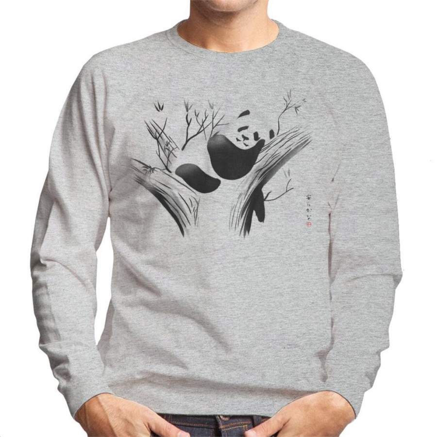 Relaxed Panda Men’s Sweatshirt