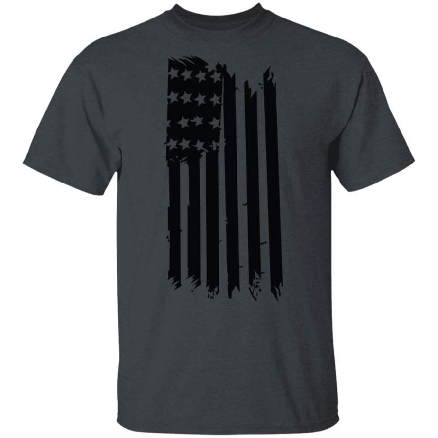 Flag Front Hanging Forest Green Blue Gray T-Shirt