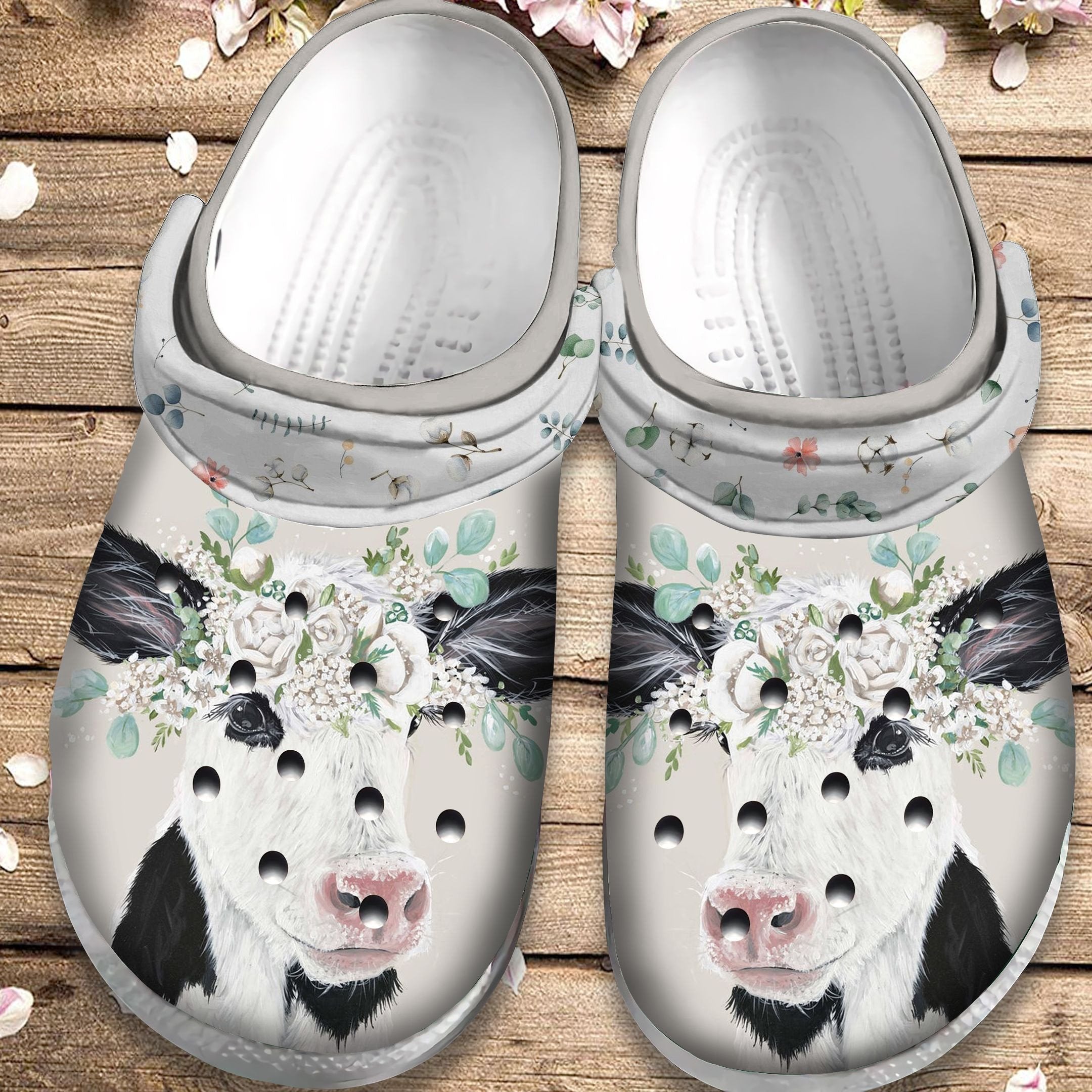 Cute Baby Holstein Calf Shoes – Funny Farm Crocss Clog Gift For Boy Girl Men Women – Holstein-Cw For Men Women Kids