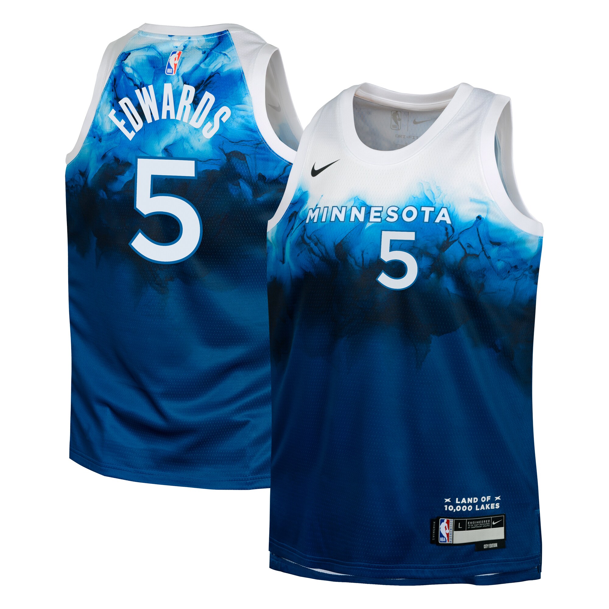 Minnesota Timberwolves City Edition Swingman Jersey 23 – Navy – Anthony Edwards – Youth