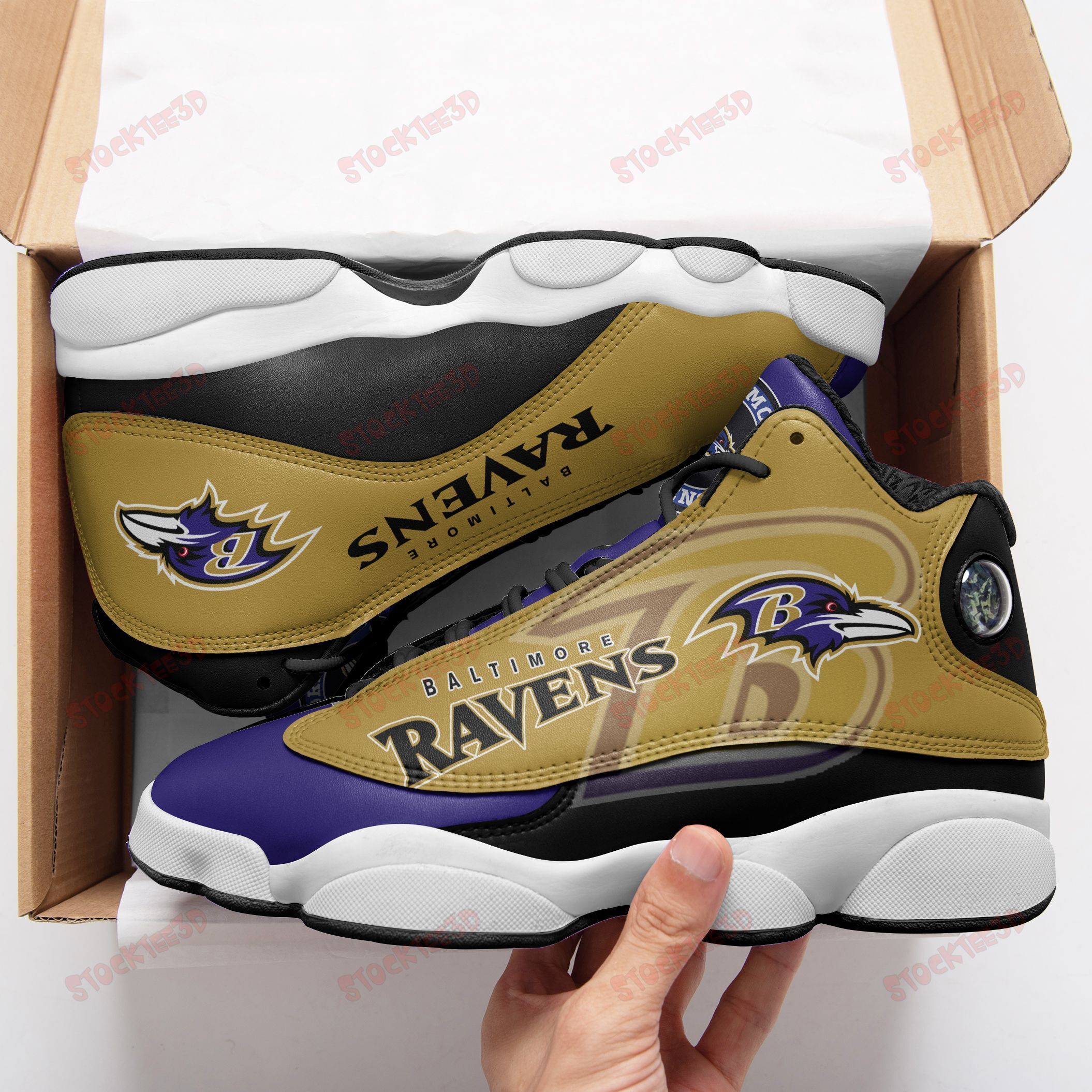 Baltimore Ravens Air Jd13 Sneakers 368