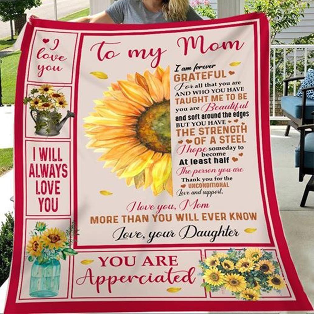 To My Mom You Are Appreciated  – Gift For Mother Home Decor Gift For Family – Sherpa Blanket Fleece Blanket