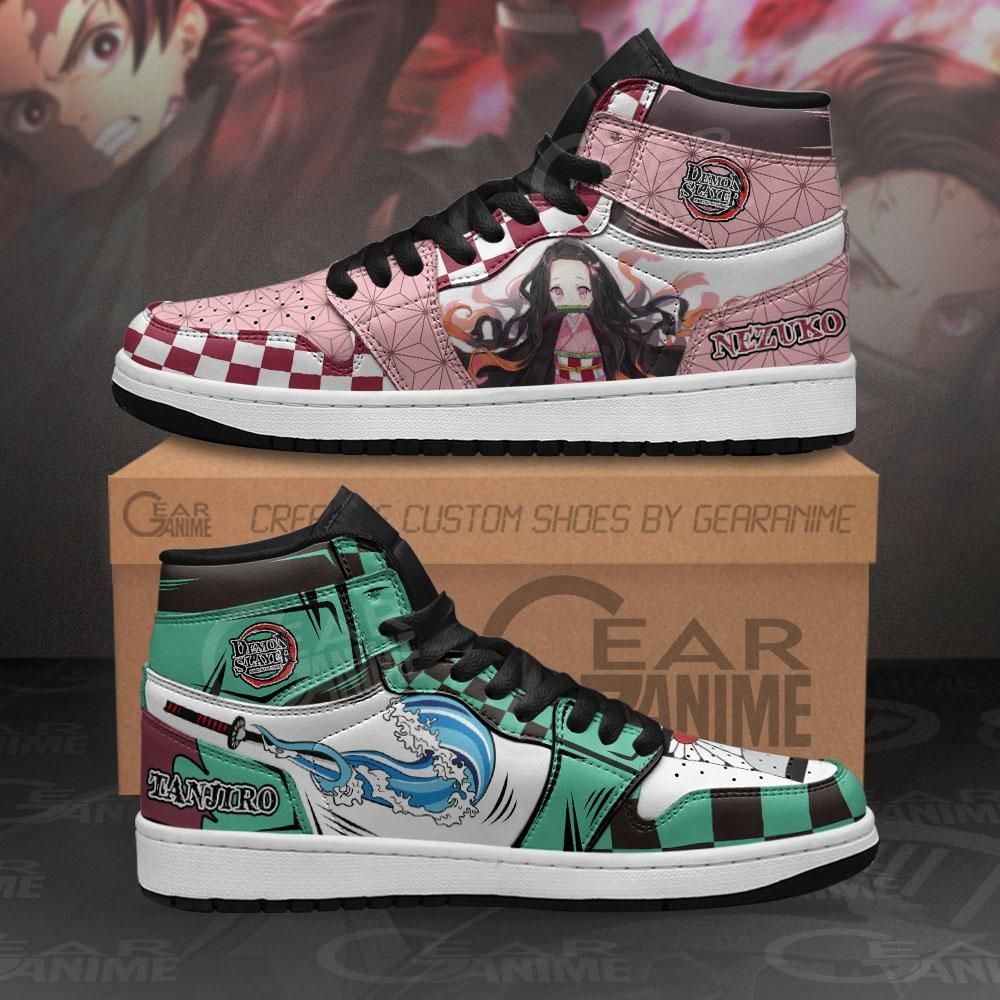 Tanjiro & Nezuko Demon Slayer Anime Air Jordan Shoes Sport Sneakers