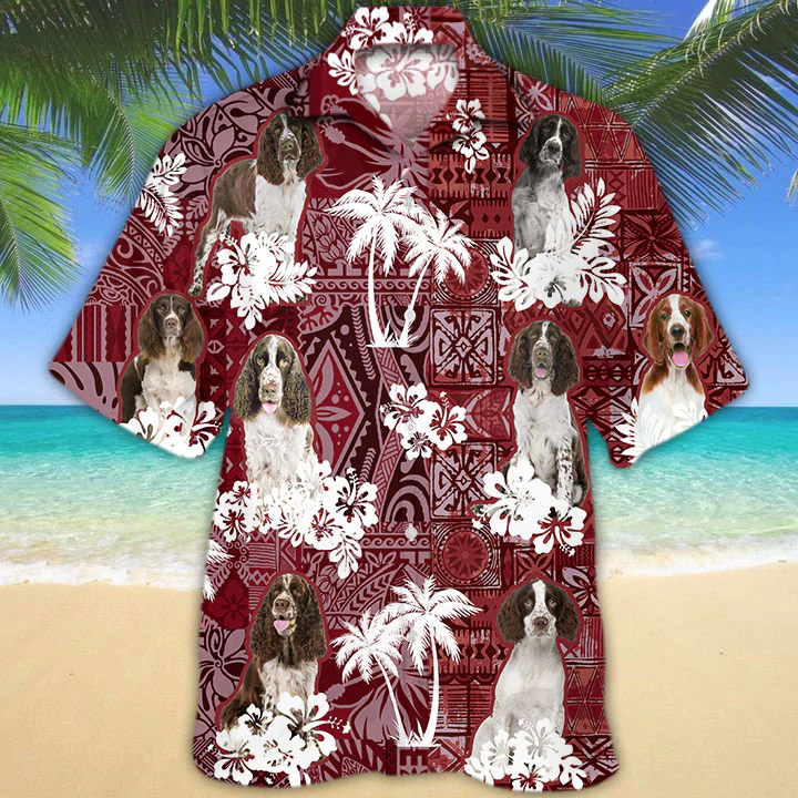 English Springer Spaniel Red Hawaii Gift For Dog Lover Animal Summer Shirts Ha79934