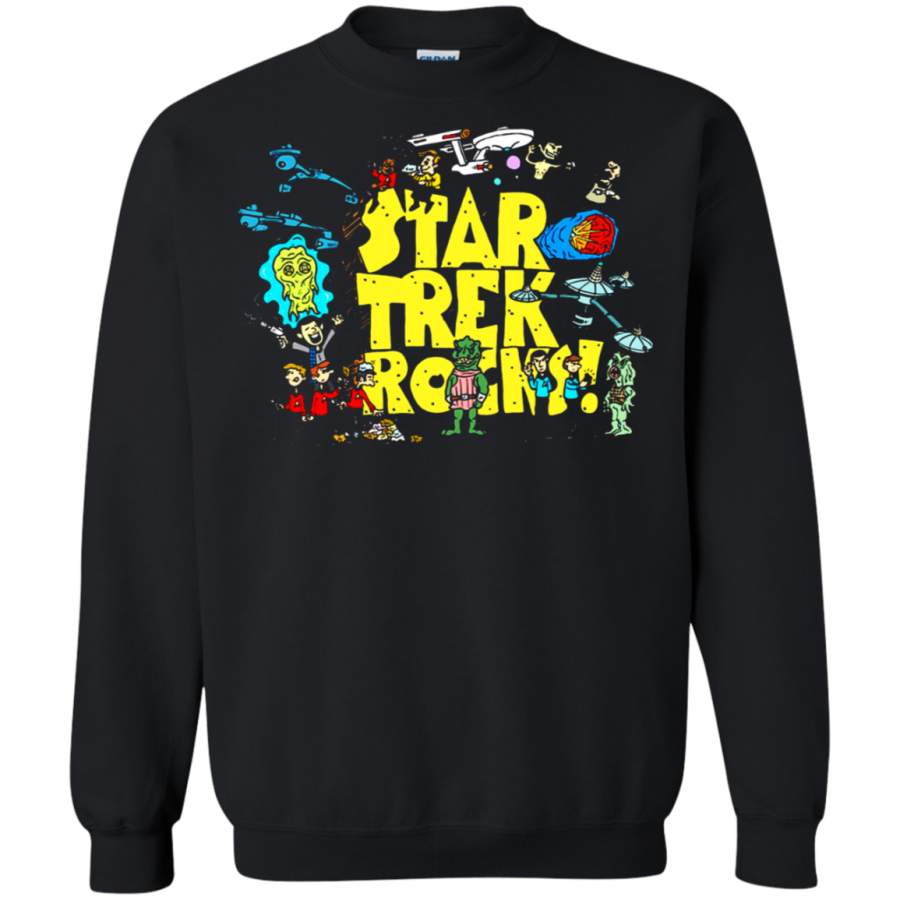 Everything About Star Trek Rocks Mashup Schoolhouse Rock Sweatshirt T-Shirt