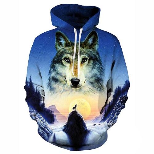 3D Printed Wolf Hoodie