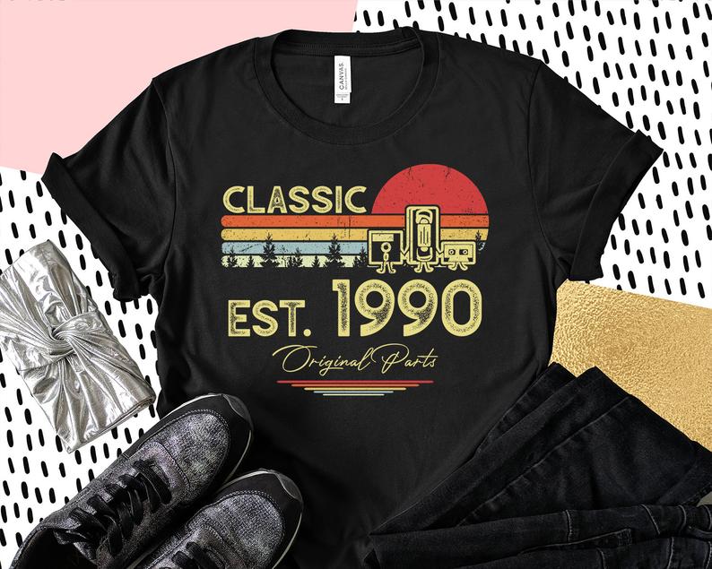 31St Birthday Gift, 1990 Cassette Shirt , 31St Birthday T Shirt, 31St Bday Gift For, 31St Years Ago