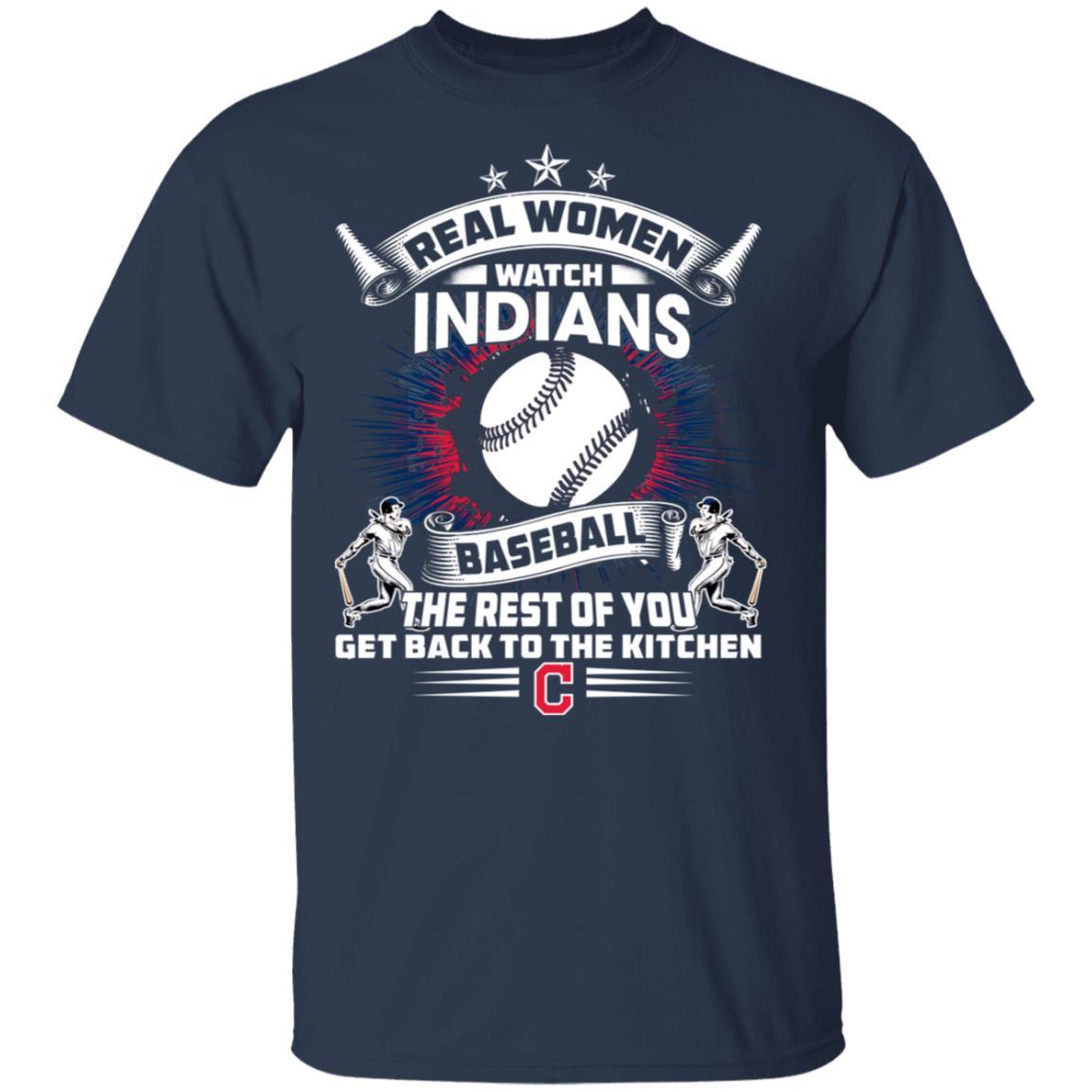 Real Women Watch Cleveland Indians Gift T Shirt