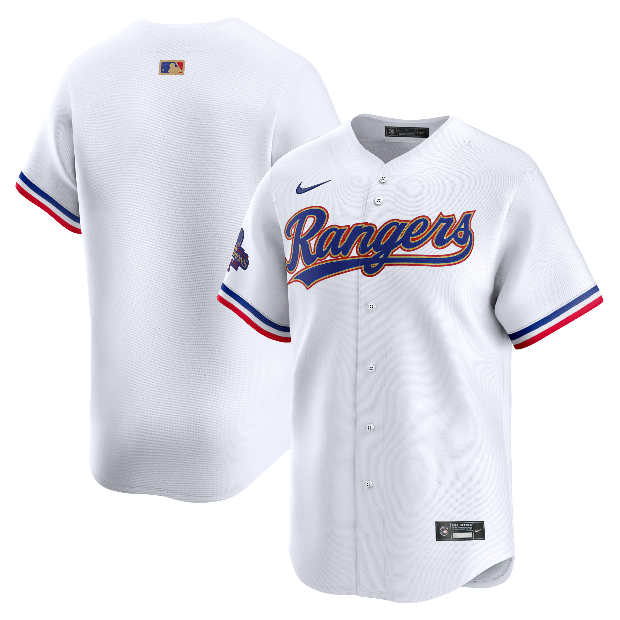 Texas Rangers 2024 Gold Collection Limited Jersey  White