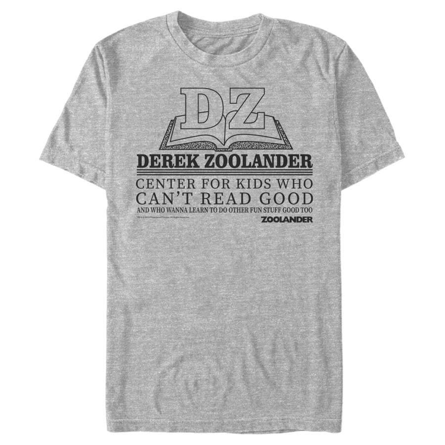 Zoolander Men’s Center for Kids Who Can’t Read Good  T Shirt