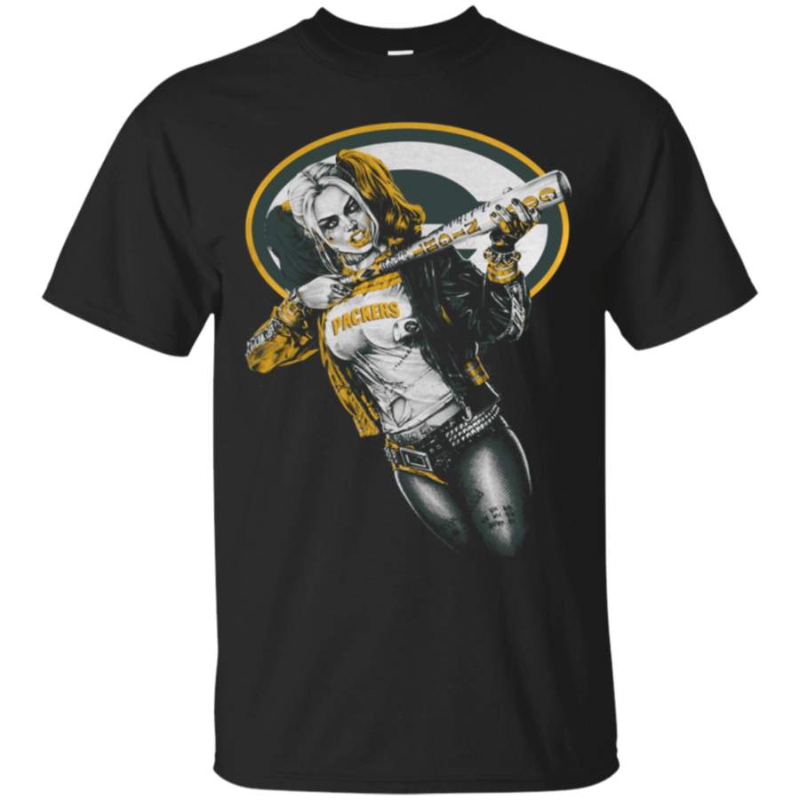 Green Bay Packers Harley Quinn t shirt Cotton t shirt