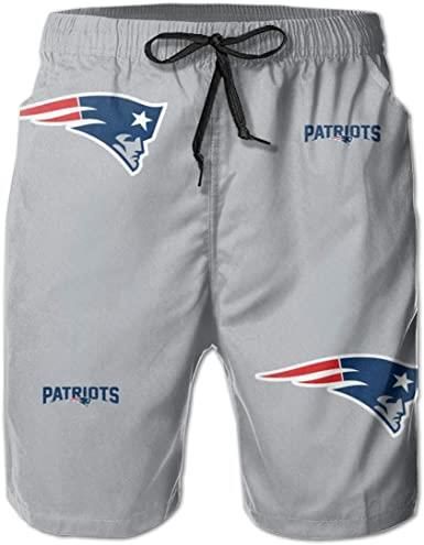 Mens 3D New England Patriots Solid Color Customized Logo Swim Trunks Beach Party Game Gifts Sports Swimming Short Pants 3D