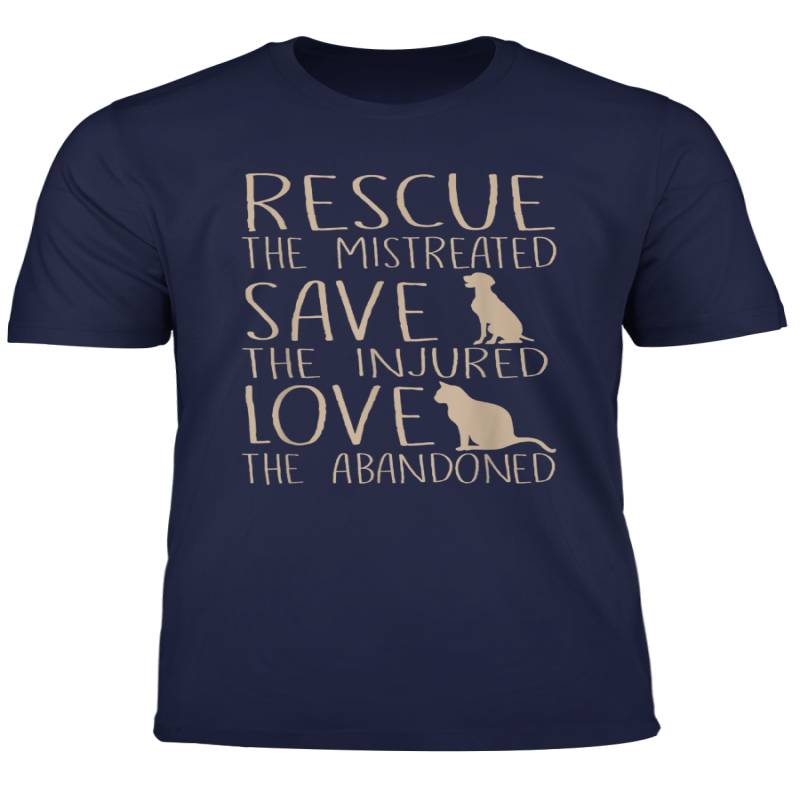 Rescue Save Love Cute Animal Rescue Dog Cat Lovers T Shirt