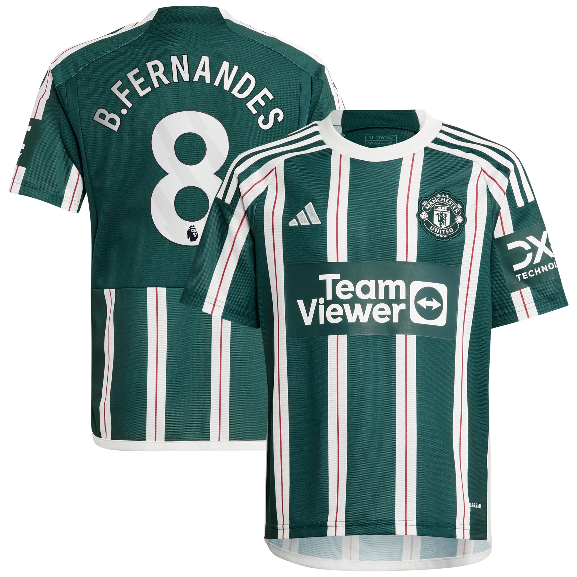 Bruno Fernandes Manchester United Youth 2023/24 Away Replica Player Jersey – Green