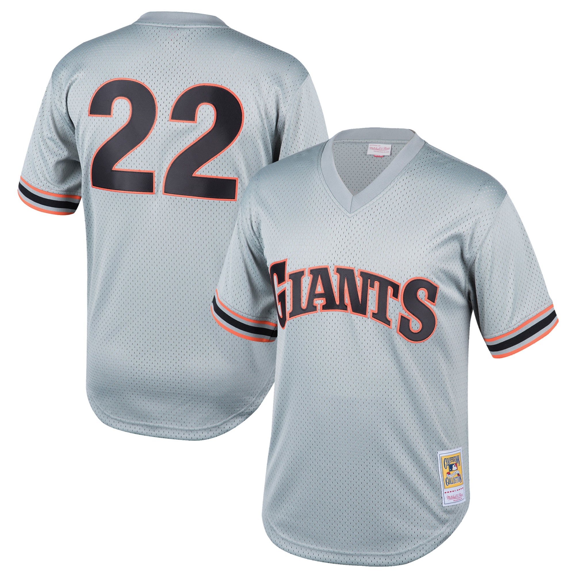 Will Clark San Francisco Giants Mitchell & Ness Youth Cooperstown Collection Mesh Batting Practice Jersey – Gray