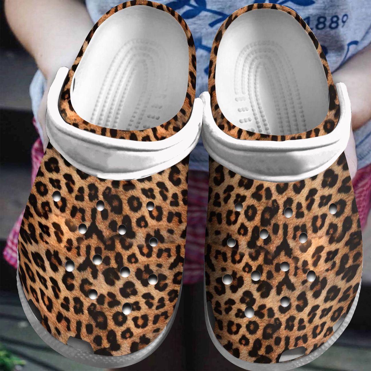 Black Women Personalized Clog, Custom Name, Text, Color, Number Fashion Style For Women, Men, Kid, Print 3D Cheetah Pattern