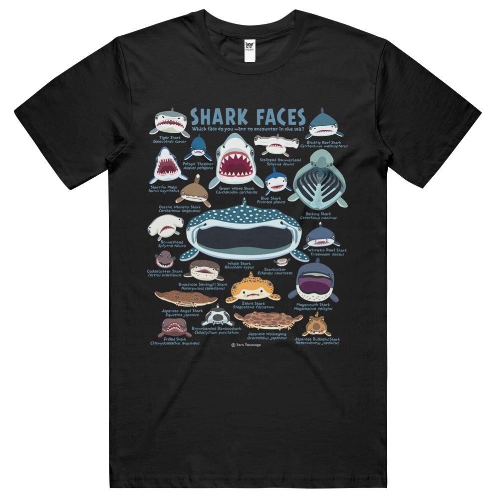 Shark Faces T Shirts