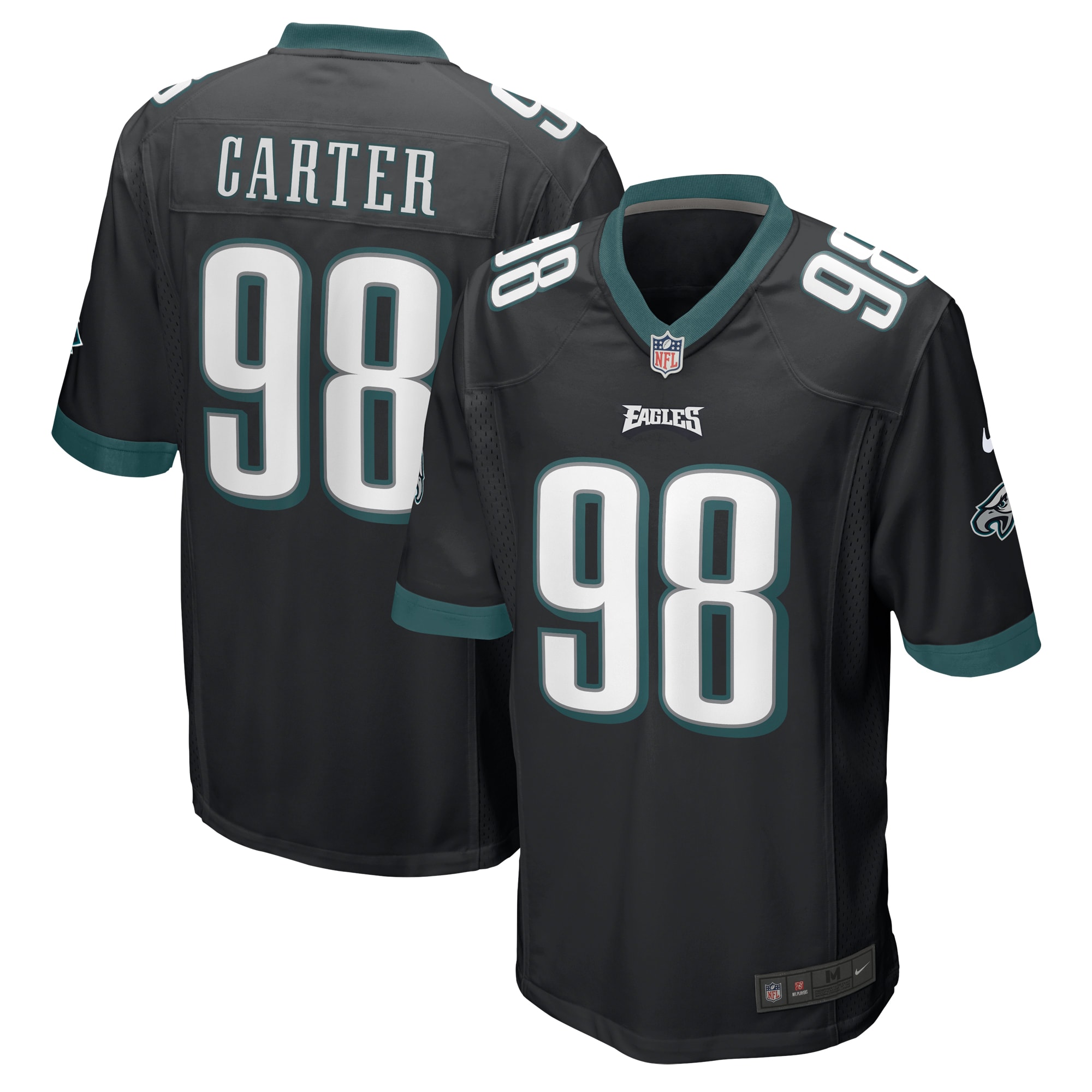 Jalen Carter Philadelphia Eagles Alternate Team Game Jersey – Black