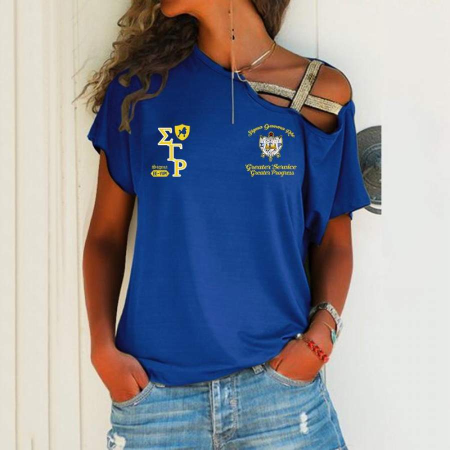 Sigma Gamma Rho One Shoulder Shirt 24320201