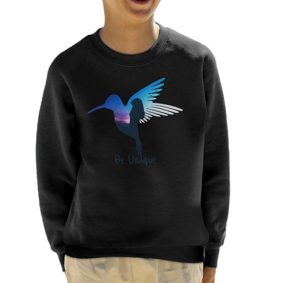 Be Unique Bird Silhouette Kid’s Sweatshirt