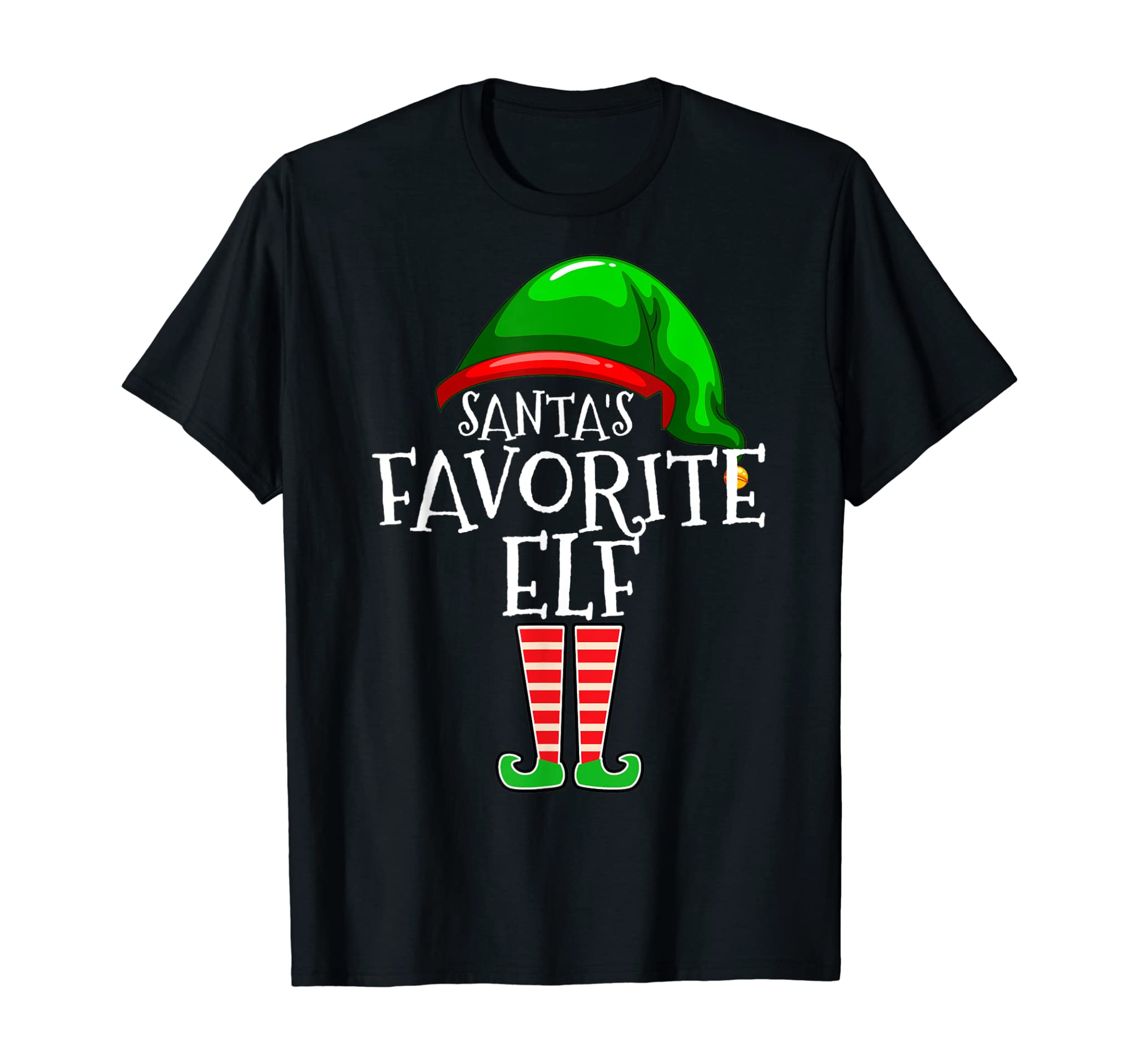 Santa’S Favorite Elf Group Matching Family Christmas Gift T-Shirt